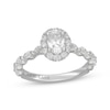 Thumbnail Image 1 of Neil Lane Premiere Oval-Cut Diamond Halo Engagement Ring 1-3/8 ct tw 14K White Gold