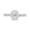 Thumbnail Image 3 of Neil Lane Premiere Oval-Cut Diamond Halo Engagement Ring 1-3/8 ct tw 14K White Gold