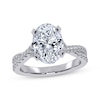 Thumbnail Image 1 of KAY Signature Collection Oval-Cut Lab-Grown Diamond Engagement Ring 2-1/2 ct tw 14K White Gold