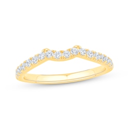 Round-Cut Diamond Wedding Band 1/3 ct tw 14K Yellow Gold