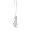 Thumbnail Image 2 of Lab-Grown Diamonds by KAY Emerald-Cut Infinity Swirl Necklace 1/2 ct tw 14K White Gold 18&quot;