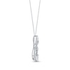 Thumbnail Image 3 of Lab-Grown Diamonds by KAY Emerald-Cut Infinity Swirl Necklace 1/2 ct tw 14K White Gold 18&quot;