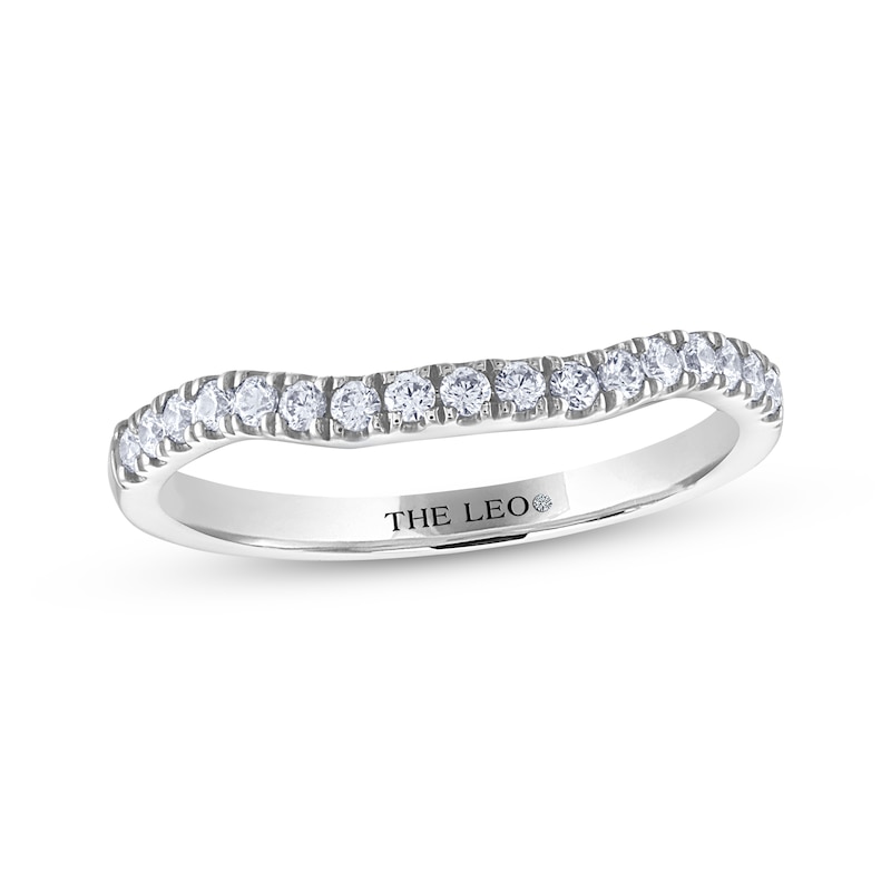 Main Image 1 of THE LEO Diamond Wedding Band 1/4 ct tw 14K White Gold