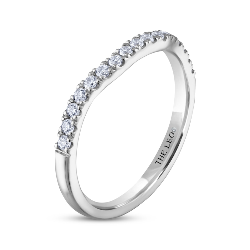 Main Image 2 of THE LEO Diamond Wedding Band 1/4 ct tw 14K White Gold