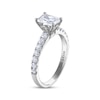 Thumbnail Image 2 of THE LEO Diamond Emerald & Round-Cut Engagement Ring 1-3/8 ct tw 14K White Gold