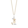 Thumbnail Image 0 of Disney Treasures Diamond Mickey Mouse Necklace 1/8 ct tw 10K Yellow Gold 19"