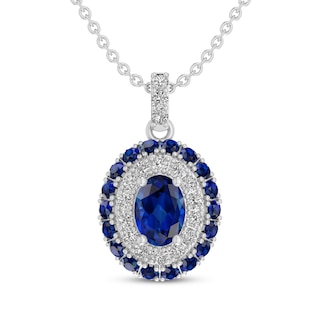 Blue Sapphire Link Necklace – Graziela Gems