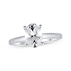 Thumbnail Image 0 of Lab-Grown Diamonds by KAY Oval-Cut Solitaire Engagement Ring 1-1/2 ct tw 14K White Gold (F/SI2)