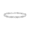 Thumbnail Image 0 of Diamond Infinity Loop Link Bracelet 1/10 ct tw Sterling Silver 7.5"