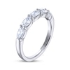 Thumbnail Image 2 of THE LEO Legacy Lab-Grown Diamond Oval-Cut Five-Stone Anniversary Ring 1 ct tw 14K White Gold