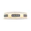 Thumbnail Image 2 of Men's Black & White Diamond Wedding Band 1/2 ct tw 10K Yellow Gold