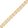 Thumbnail Image 2 of Rope Chain Bracelet 5mm Semi-Solid 10K Yellow Gold 7.5&quot;