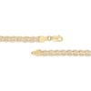 Thumbnail Image 2 of Semi-Solid Rope Chain Bracelet 5mm 10K Yellow Gold 7.5"