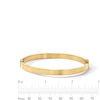 Thumbnail Image 2 of Flat Tube Bangle Bracelet 10K Yellow Gold 6mm