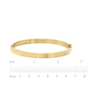 Thumbnail Image 4 of Flat Tube Bangle Bracelet 10K Yellow Gold 6mm