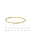 Thumbnail Image 3 of Hollow Bangle Bracelet 3mm 10K Yellow Gold