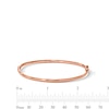 Thumbnail Image 3 of Hollow Bangle Bracelet 3mm 10K Rose Gold