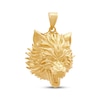 Thumbnail Image 1 of Men's Wolf Head Charm 10K Yellow Gold