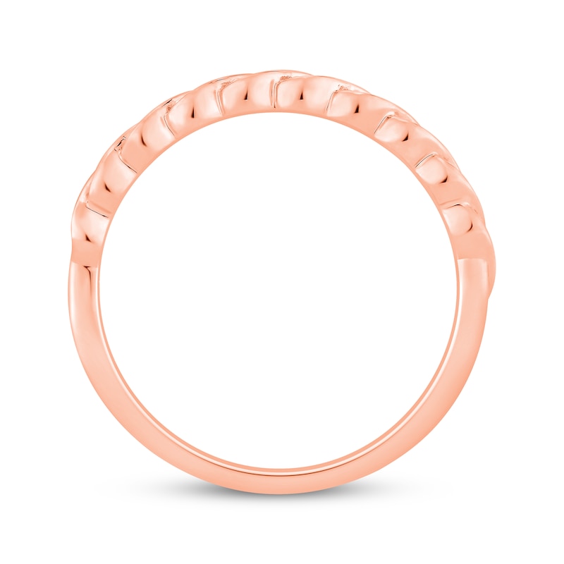 Lab-Grown Diamonds by KAY Twist Anniversary Ring 1/20 ct tw 10K Rose Gold