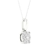 Thumbnail Image 2 of Lab-Grown Diamonds by KAY Halo Necklace 1/4 ct tw 10K White Gold 18&quot;