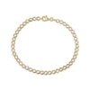 Thumbnail Image 1 of Diamond Pear-Shaped Link Chain Bracelet 1/6 ct tw 10K Yellow Gold 7&quot;