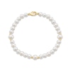 Thumbnail Image 2 of Cultured Pearl Strand Bracelet 14K Yellow Gold 7.5&quot;