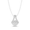 Thumbnail Image 1 of THE LEO Diamond Shield-Shaped Necklace 3/8 ct tw 14K White Gold 19&quot;