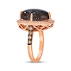 Thumbnail Image 2 of Le Vian Oval-Cut Aquadite Ring 7/8 ct tw Diamonds 14K Strawberry Gold