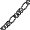 Thumbnail Image 2 of Ink & Ice Men's Black Diamond Figaro Chain Bracelet 1 ct tw Black Rhodium-Plated Sterling Silver 8.5&quot;