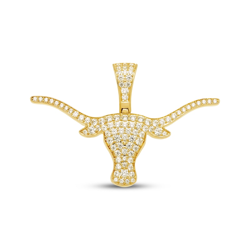 Main Image 1 of Men's Diamond Longhorn Charm 3/4 ct tw 10K Yellow Gold