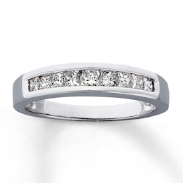 Previously Owned Diamond Anniversary Band 1/2 ct tw Princess-cut 14K White Gold