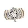 Thumbnail Image 1 of Previously Owned Diamond Engagement Ring 1-1/2 ct tw Marquise, Baguette & Round 14K Yellow Gold