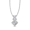 Thumbnail Image 1 of Previously Owned Necklace 1/5 ct tw Diamonds 14K White Gold