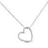 Thumbnail Image 1 of Previously Owned Diamond Heart Necklace 1/4 cttw 14K White Gold