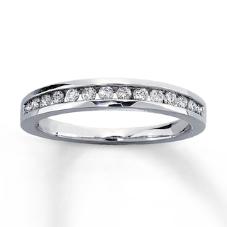 14KT White Gold & Diamond Classic Book Diamond Overatures Band Ring - 3/4  ctw - Pierce Jewelers