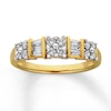 Thumbnail Image 0 of Previously Owned Anniversary Ring 1/2 ct tw Round & Baguette-cut Diamonds 14K Yellow Gold