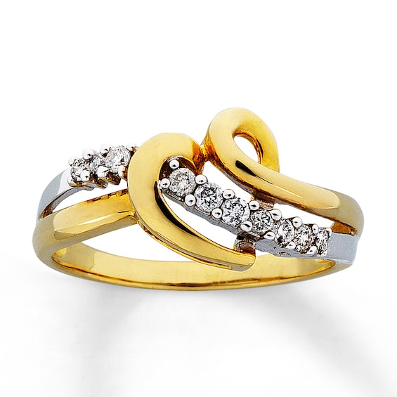 Previously Owned Ring 1/ ct tw Diamonds 10K Two-Tone Gold