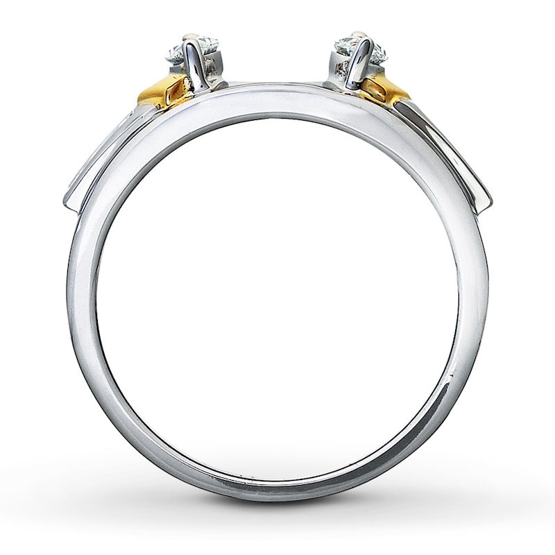 Main Image 2 of Previously Owned Enhancer 1/2 ct tw Marquise & Round-cut 14K Two-Tone Gold