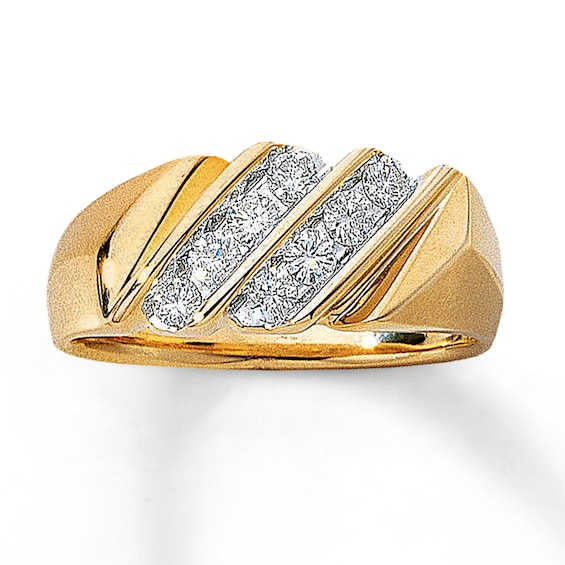 Previously Owned Diamond Men's Band 1/2 ct tw 14K Yellow Gold