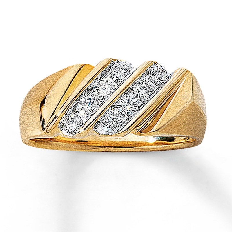 Previously Owned Diamond Men's Band 1/2 ct tw 14K Yellow Gold | Kay