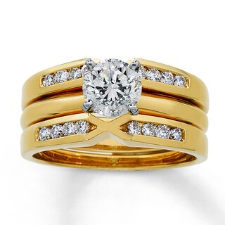 Previously Owned Diamond Enhancer Ring 1/3 ct tw 14K Yellow Gold | Kay