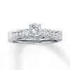 Thumbnail Image 4 of Previously Owned Enhancer Ring 1/5 ct tw Round-cut Diamonds 14K White Gold