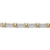 Thumbnail Image 1 of Previously Owned Bracelet 2 ct tw Round Diamonds 10K Two-Tone Gold