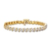 Thumbnail Image 1 of Previously Owned Diamond Tennis Bracelet 1 ct tw Round-cut 10K Yellow Gold