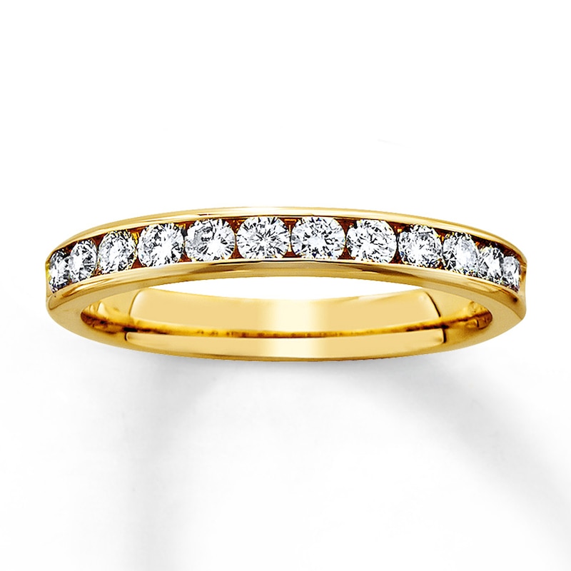 Main Image 1 of Previously Owned Diamond Anniversary Band 1/2 ct tw Round-cut 14K Yellow Gold