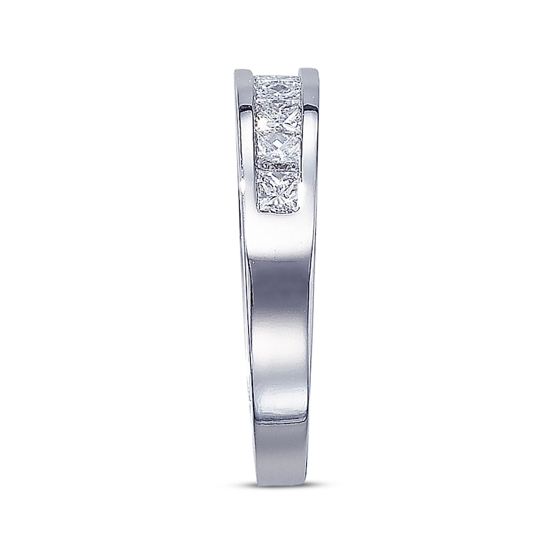 Main Image 2 of Previously Owned Anniversary Band 1 ct tw Princess-cut Diamonds 14K White Gold