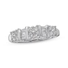 Thumbnail Image 0 of Previously Owned Diamond Anniversary Band 1/2 ct tw Round & Baguette-cut 14K White Gold