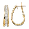 Thumbnail Image 0 of Previously Owned Diamond Hoop Earrings 1 ct tw 14K Yellow Gold