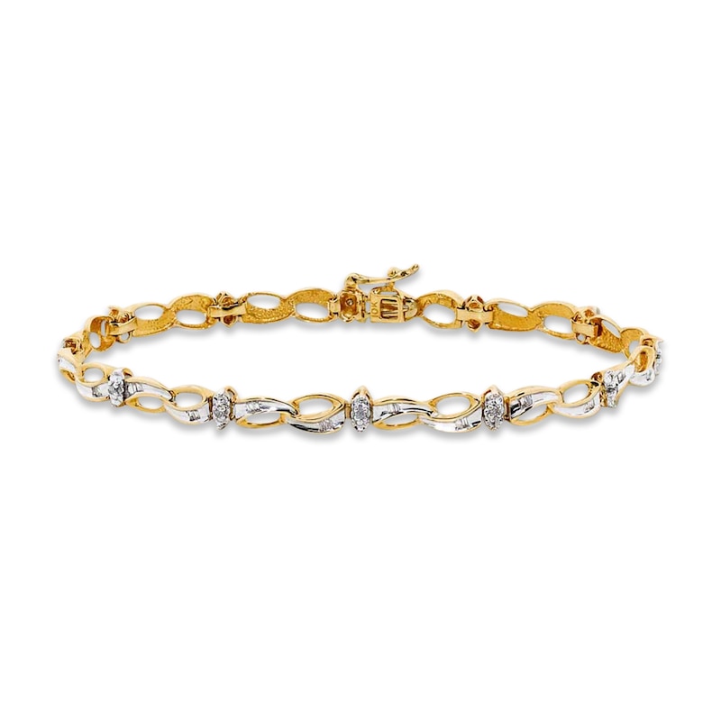 Main Image 1 of Previously Owned Diamond Bracelet 1/4 ct tw 10K Yellow Gold