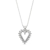 Thumbnail Image 1 of Previously Owned Diamond Heart Pendant 1/2 cttw 10K White Gold 18&quot;